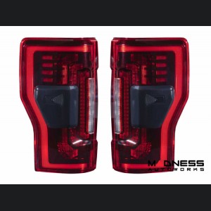 Ford Super Duty LED Tail Lights - XB Series - Morimoto - Red